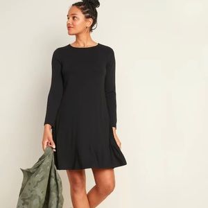NWT Old Navy Jersey-Knit Long-Sleeve Swing Dress